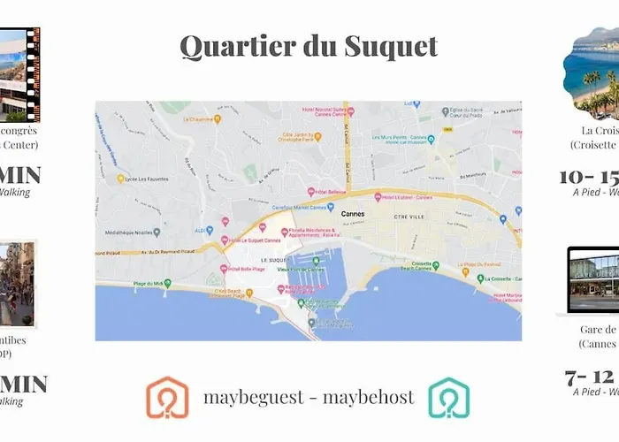 C048 Studio Spacieux Proche Plages Et Palais